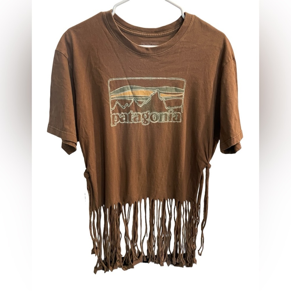 Patagonia custom fringed T-Shirt